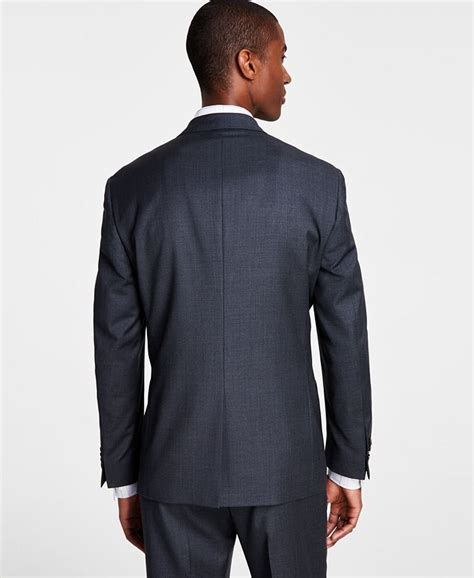 michael kors men's classic-fit wool-blend stretch solid suit jacket|Michael Kors Men's Classic Fit Wool Blend Stretch Solid Suit .